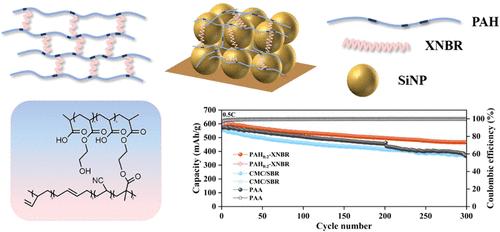 Rigid-Flexible Integrated Polymer Binder via In Situ Esterification Cross-Linking for Si/C Anodes in Li-Ion Batteries