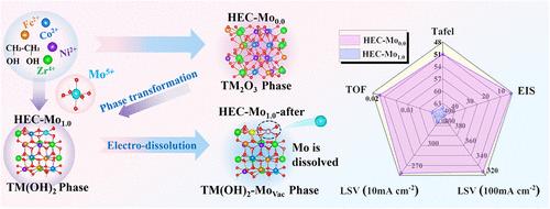 Dual Roles of High-Valence Mo Cation on the Enhanced Electrocatalytic OER Performance of Mixed Multimetal (FeCoNiZrMo) Compounds: Experiment and DFT Insights