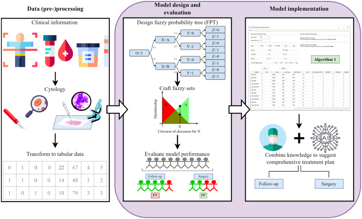 Assisting clinical diagnosis with interpretable fuzzy probabilistic modelling.