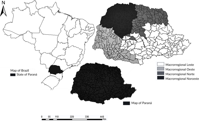 Temporal trend and spatial analysis of breast cancer mortality in Paraná, 2012-2021.