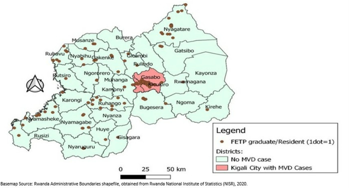 The role of Rwanda Field Epidemiology and Laboratory Training Program graduates and residents in response to the first Marburg Virus Disease outbreak in Rwanda.