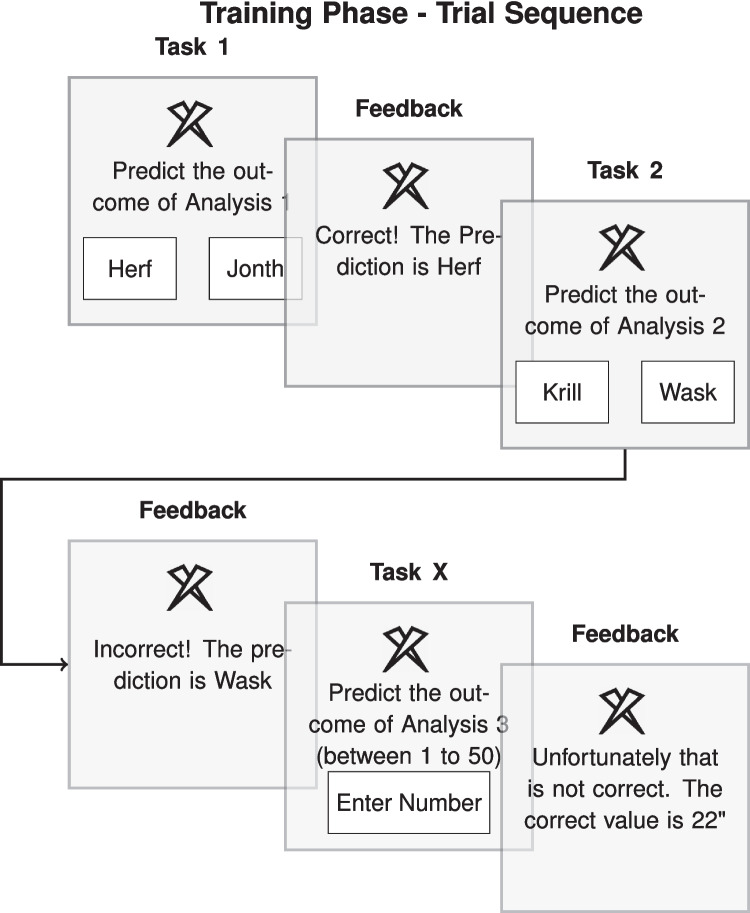Learning Type I and Type II regularities between multiple sequentially presented stimulus categories.