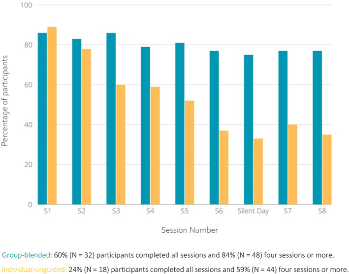Randomized Controlled Trial of Group-Blended and Individual-Unguided Online Mindfulness-Based Cognitive Therapy to Reduce Psychological Distress in People With Cancer.