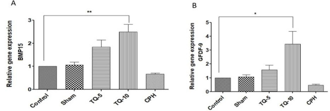 Thymoquinone alleviates the adverse effects of cyclophosphamide on oogenesis and in vitro fertilization (IVF) in NMRI mice.