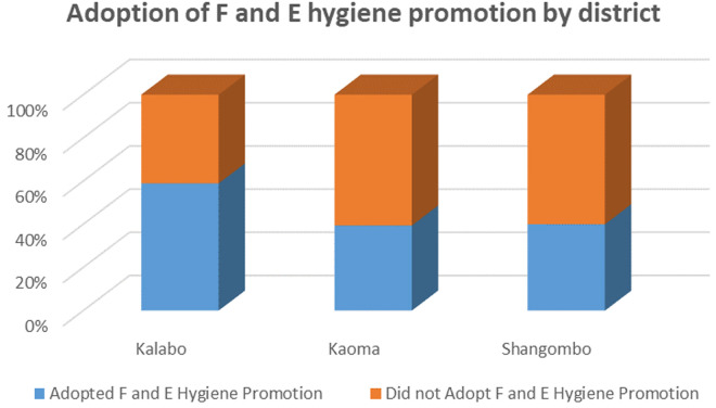 Factors associated with health worker adoption of facial and environmental hygiene promotion in the 'SAFE strategy' for trachoma elimination in Western Province, Zambia.