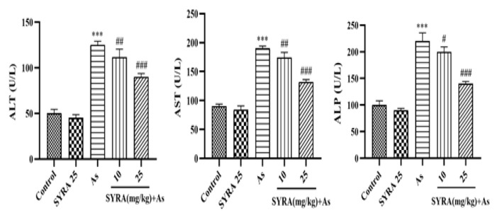 Syringic acid attenuates sodium arsenite-induced hepatotoxicity and diabetes in mice via suppression of oxidative stress/inflammation/apoptosis pathways.
