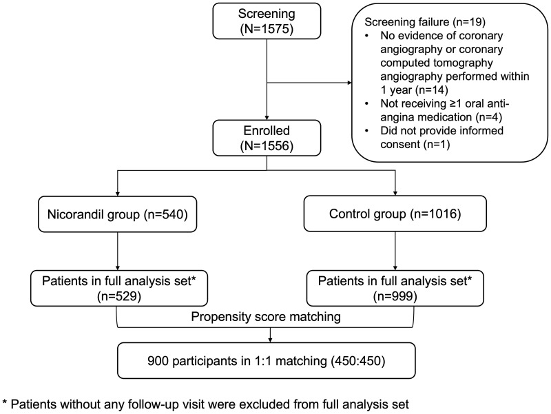 Nicorandil Use and Health Status Outcomes in Patients with Angina Pectoris: A Prospective, Multicenter, Cohort Study (GREAT).