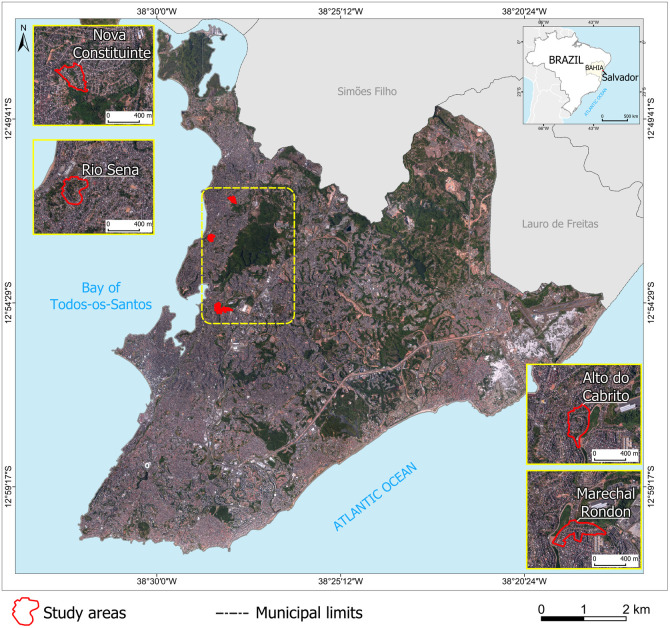 Topography and environmental deficiencies are associated with chikungunya virus exposure in urban informal settlements in Salvador, Brazil.