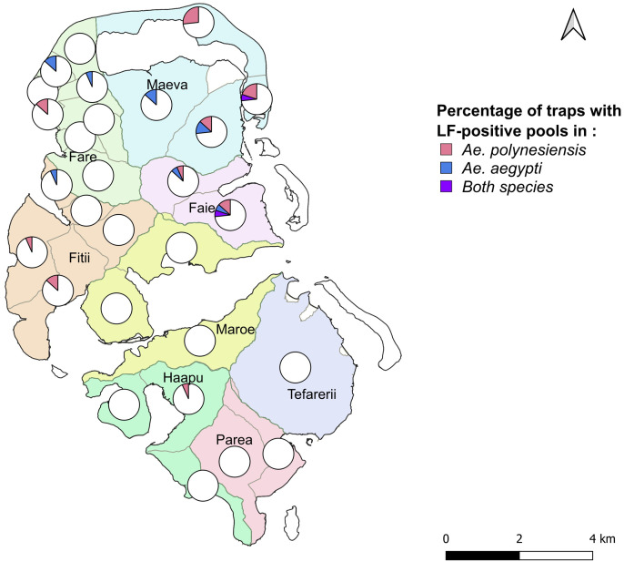 Detection of potential transmission foci of lymphatic filariasis using molecular xenomonitoring in Huahine, French Polynesia.