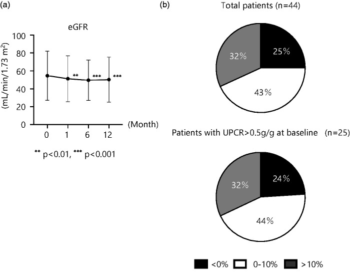Effect of dapagliflozin on proteinuria and the slope of the estimated glomerular filtration rate in patients with immunoglobulin A nephropathy: A multicenter prospective study.