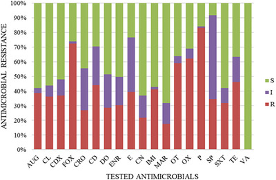 Occurrence and Antimicrobial Resistance Profiles of Staphylococcus spp. Strains Isolated From Healthy Stray Dogs.