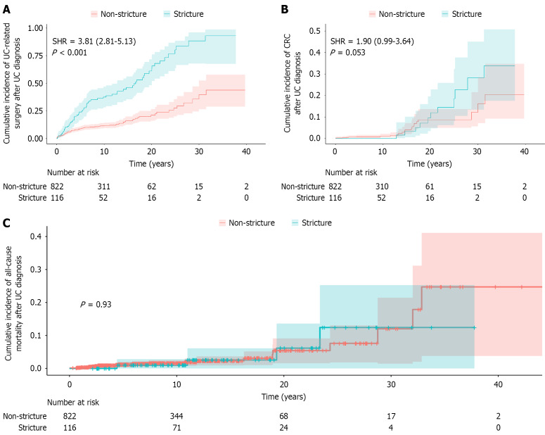 Risk factors and long-term prognosis for colorectal strictures in ulcerative colitis.