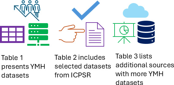 Directory of Public Datasets for Youth Mental Health to Enhance Research Through Data, Accessibility, and Artificial Intelligence: Scoping Review.