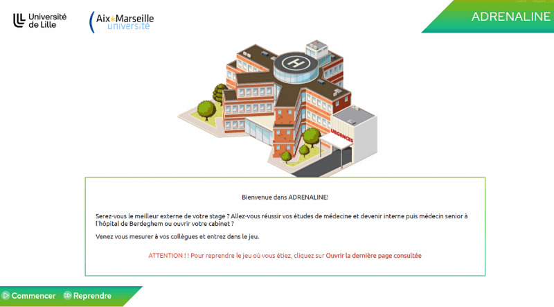ADRENALINE, a Learning Game to Improve Prescribing Skills in Undergraduate Medical Students: Descriptive Study.