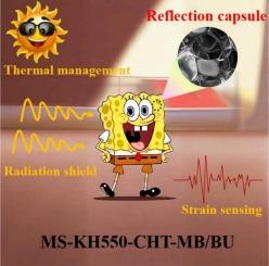 Multifunctional melamine-sponge composites with reflection capsules for radiation shielding in nuclear environments