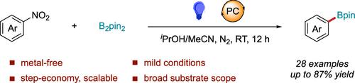 Photochemical Borylation of Nitroarenes
