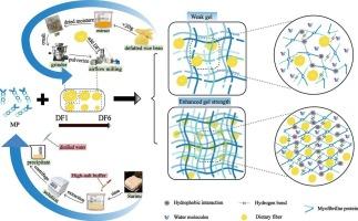 Micronization of defatted rice bran dietary fiber and its particle size effect on the structure and physicochemical properties of myofibrillar proteins