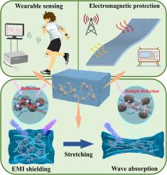 Intelligent conductive hydrogels for wearable motion monitoring and stress-driven switching between electromagnetic shielding and conversion