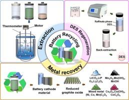 Progress in recovering metals from decommissioned batteries using deep eutectic solvents