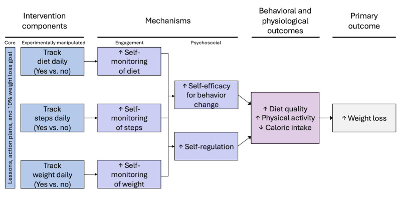 Optimizing Self-Monitoring in a Digital Weight Loss Intervention (Spark): Protocol for a Factorial Randomized Trial.
