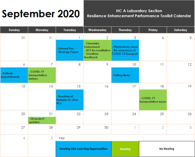 Improving cross-learning in clinical teams using daily on-site reflective meetings.