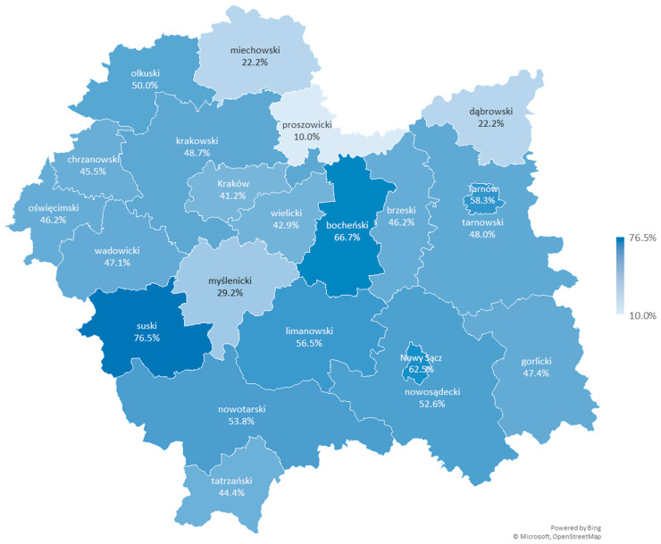 Access to Services Within the Entrusted Budgets in Primary Healthcare in Poland from 2022 to 2025.