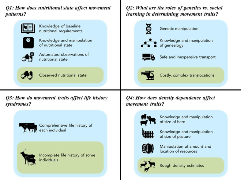A call for using rangeland-based livestock operations as model systems for studying the movement ecology of terrestrial animals.
