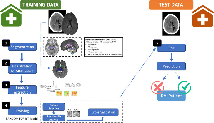 Evaluation of CT and MRI Radiomics for an Early Assessment of Diffuse Axonal Injury in Patients with Traumatic Brain Injury Compared to Conventional Radiological Diagnosis.