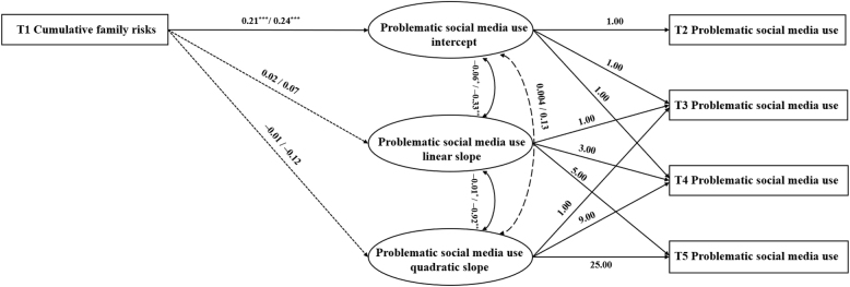 How do cumulative family risks influence the trajectory of problematic social media use among Chinese adolescents: A three-year longitudinal study.