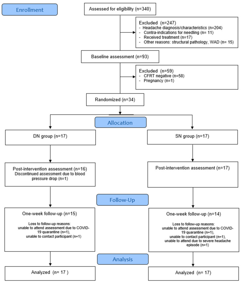 Effects of Dry Needling of the Obliquus Capitis Inferior in Patients with Cervicogenic Headache and Upper Cervical Dysfunction: An Exploratory Randomized Sham-Controlled Trial.