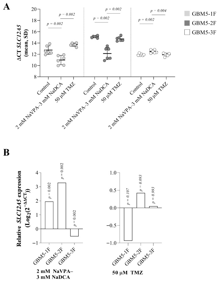Comparison of the Effect of the Combination of Sodium Valproate and Sodium Dichloroacetate on the Expression of <i>SLC12A2</i>, <i>SLC12A5</i>, <i>CDH1</i>, <i>CDH2</i>, <i>EZH2</i>, and <i>GFAP</i> in Primary Female Glioblastoma Cells with That of Temozolomide.