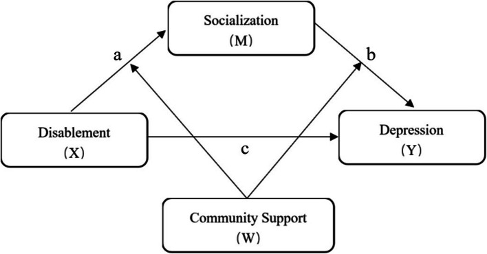 The impact of disability status on depression in the aged with the moderating effect of community support.