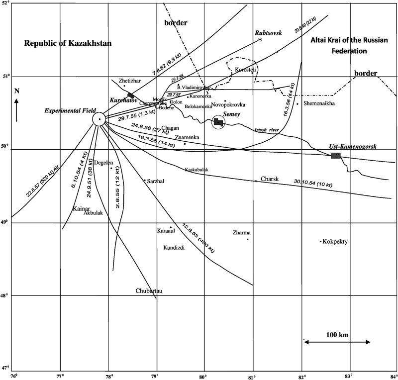 External radiation dose reconstruction for settlements near the Semipalatinsk nuclear test site, Kazakhstan, in the international multicenter study: a detailed review and comparative analysis of the initial data.