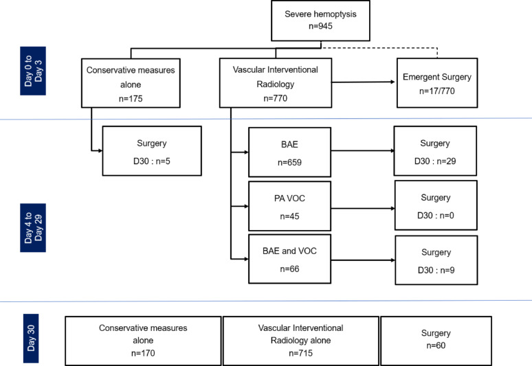 Severe hemoptysis: etiologies, management, and outcomes from a single-center experience over the last decade.
