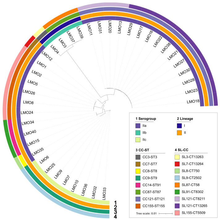 Genomic Landscape and Antimicrobial Resistance of <i>Listeria monocytogenes</i> in Retail Chicken in Qingdao, China.