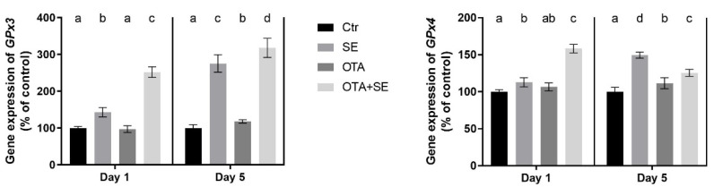 Short-Term Effects of Dietary Selenomethionine Supplementation on Hepatic and Renal Transcriptomic Alterations Induced by Ochratoxin a in Broiler Chickens.
