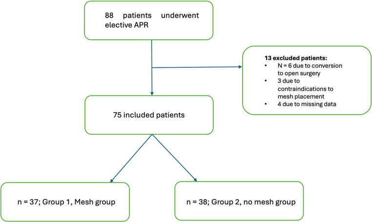 Retrospective evaluation of a funnel-shaped mesh for the prevention of parastomal hernias in patients with permanent end colostomy.