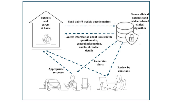 Exploring the Impact of a Remote Monitoring System for Palliative and End-of-Life Care (CARE-PAC): Mixed Methods Feasibility Study.