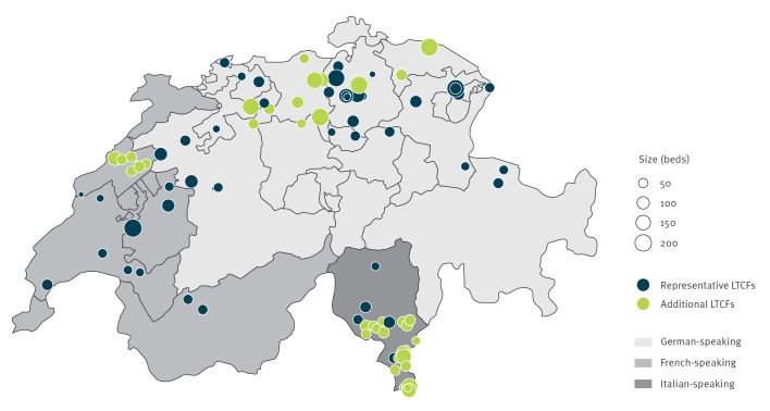 First nationwide point-prevalence survey on healthcare-associated infections and antibiotic use in long-term care facilities, Switzerland, September 2024.