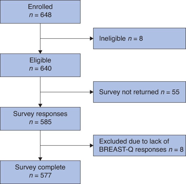 Breast satisfaction and health-related quality of life following total mastectomy, breast-conserving surgery, or immediate breast reconstruction in Japanese patients with breast cancer: multicentre cross-sectional controlled study (Reborn).