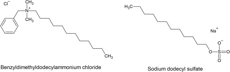 Ionic surfactants alter virus surface properties and electrostatic interactions in aqueous systems.