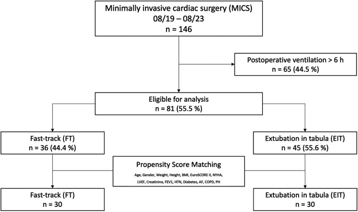 Fast-track extubation in minimally invasive cardiac surgery: limits and lessons of a 4-year single-center analysis.