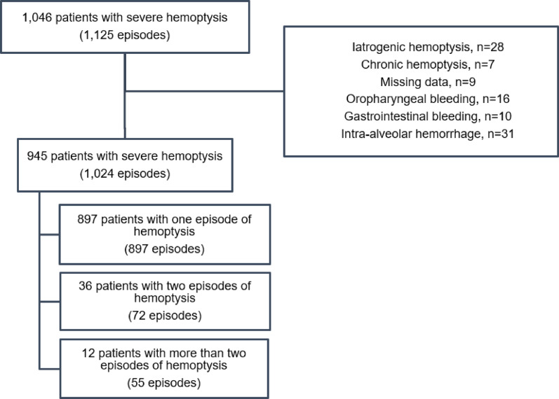 Severe hemoptysis: etiologies, management, and outcomes from a single-center experience over the last decade.