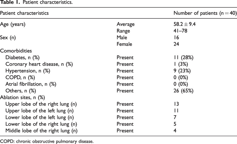 Safety and feasibility of computed tomography-guided radiofrequency ablation for treating high-risk pulmonary nodules in postoperative lung cancer patients.
