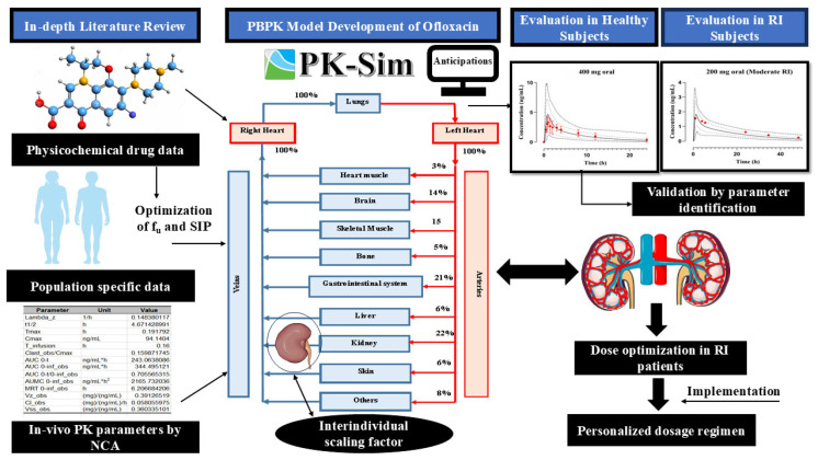 A Comprehensive Physiologically Based Pharmacokinetic Framework of Ofloxacin: Predicting Disposition in Renal Impairment.