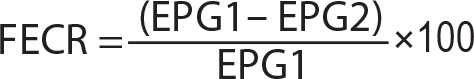 Contribution to the study of anthelmintic resistance of sheep gastro-intestinal strongyles on a sheep farm in the Guelma region, north-east Algeria.