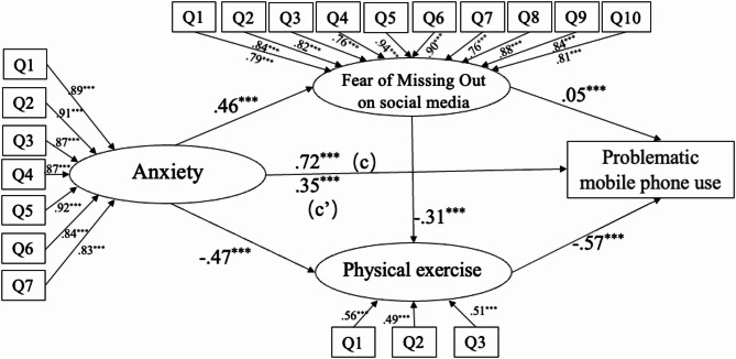 The relationship between anxiety and problematic mobile phone use among Chinese college students: a moderated mediation model.