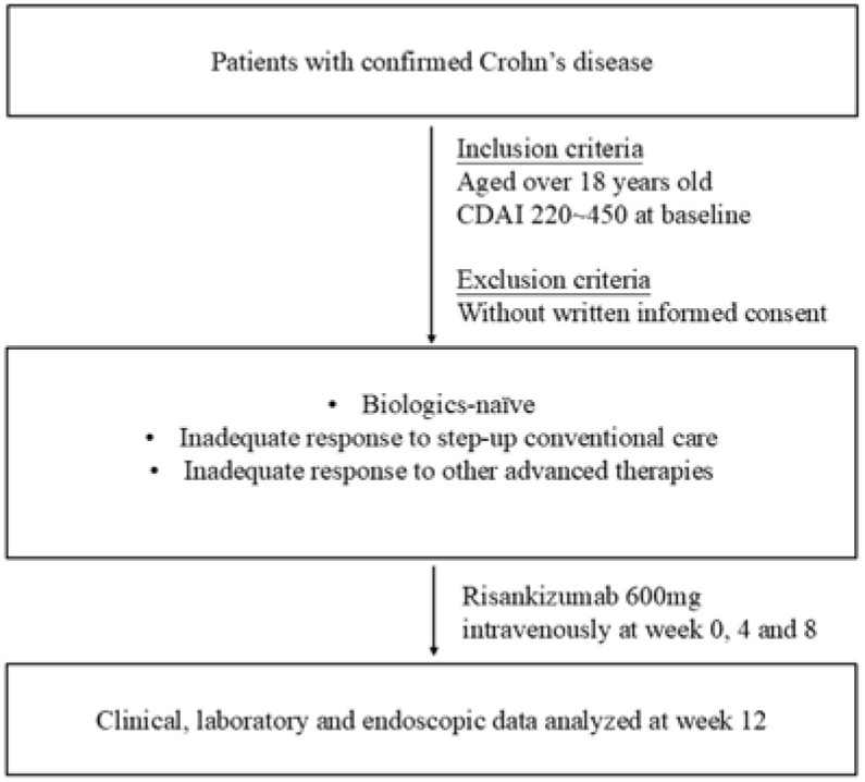 Efficacy and safety of Risankizumab for moderate-to-severe Crohn's disease: first Asian real-world data (STAR trial).