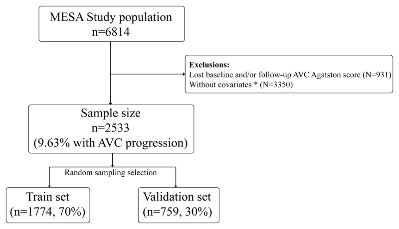 Construction and Verification of a Predictive Model for the Progression of Aortic Valve Calcification.