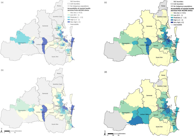 Socio-spatial inequalities in accessibility of Indigenous community-controlled mental health services in South East Queensland, Australia.